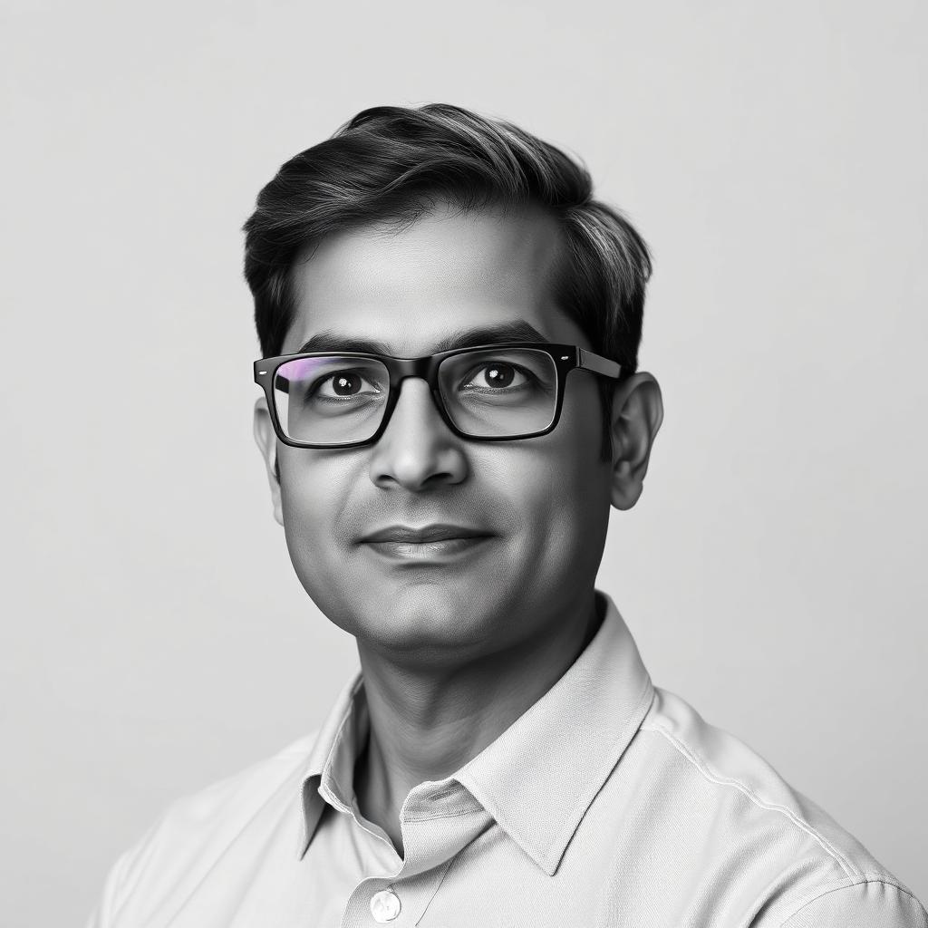 Portrait of Rajesh Kumar, a research persona